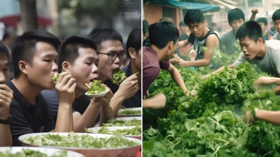 Netizen Uses AI Programme To Create Realistic Photos Of ‘Coriander Eating Contest In S’pore’