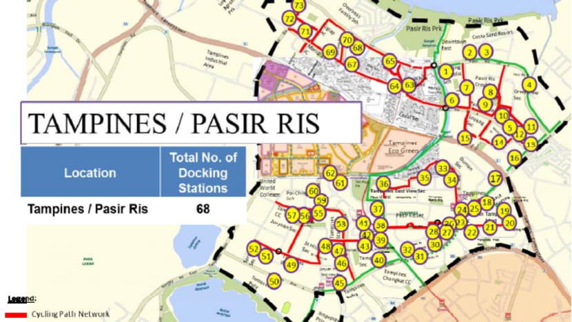 Bike-sharing scheme could extend to Tampines, Pasir Ris, Marina Bay and city centre