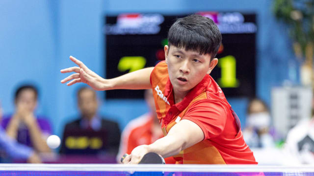 我国乒乓男团小组赛3比0战胜马国