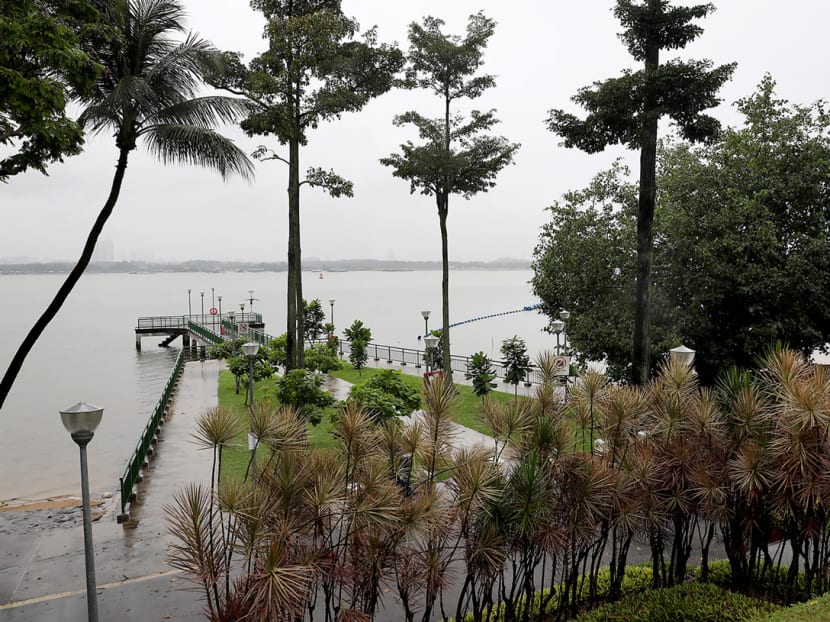 A view of the beach at Sembawang Park. A view of the beach at Sembawang Park.