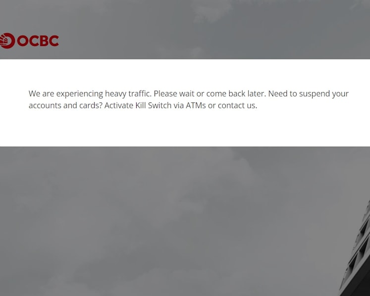 OCBC internet, mobile banking restored after some users face disruption