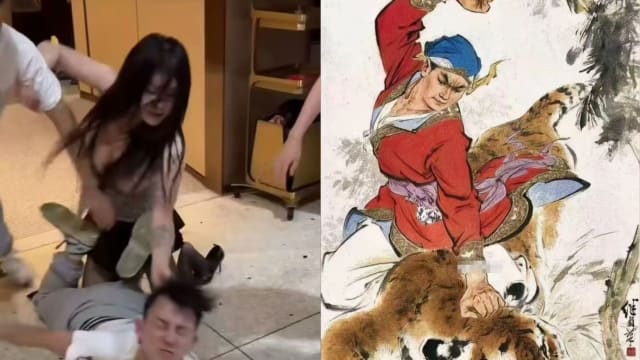 长沙海底捞上演闹剧 貌美网红与“香港大律师”大打出手