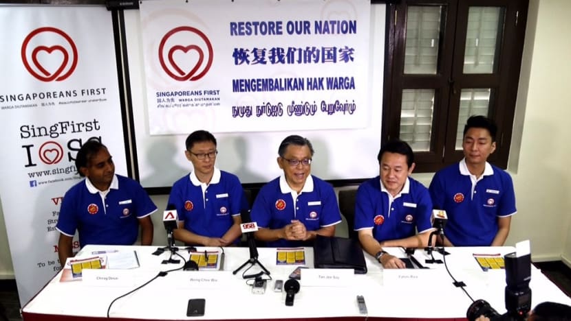 SingFirst unveils four new faces as GE2015 candidates