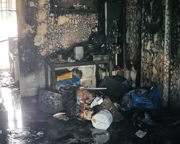 10 people, including 3 children, taken to hospital after fire engulfs HDB flat in Whampoa