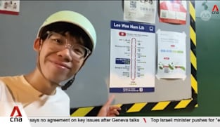 GUERRILLA WAYFINDER: 23-year-old Vareck Ng designs signs to help Singapore's commuters