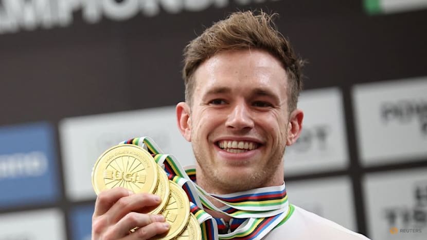 Lavreysen makes history with quadruple gold haul at world championships