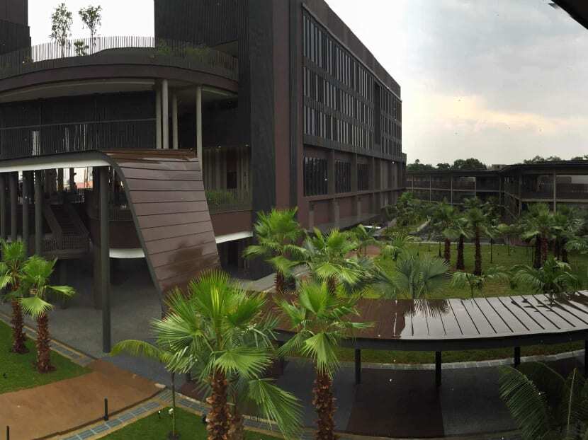 D’Resort chalet at Downtown East, where a woman was raped and sexually assaulted in 2018.