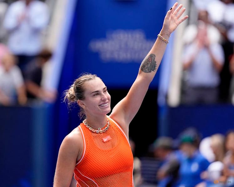 Defending champion Sabalenka extends US Open winning streak with Rakhimova win