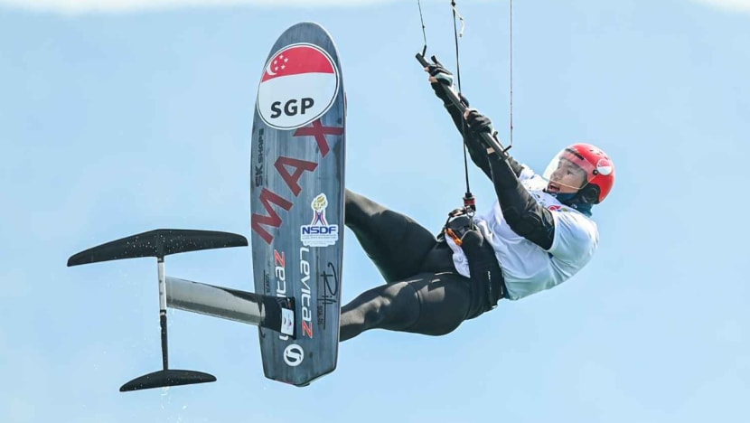 Kitefoiling: Singapore's Maximilian Maeder third in fleet after first four races Kitefoiling: Singapore's Maximilian Maeder third in fleet after first four races