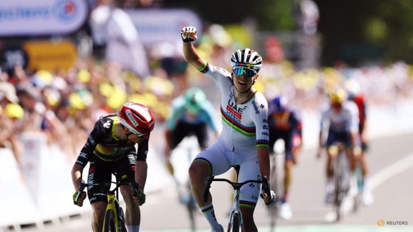 Pogacar back in yellow after winning stage seven of Tour de France