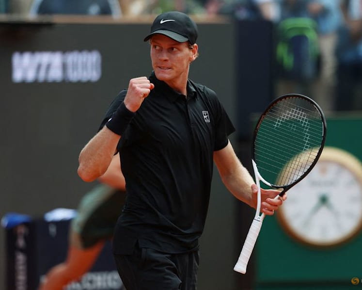 Sinner equals Djokovic's 31-match Masters run, marches into Rome quarters