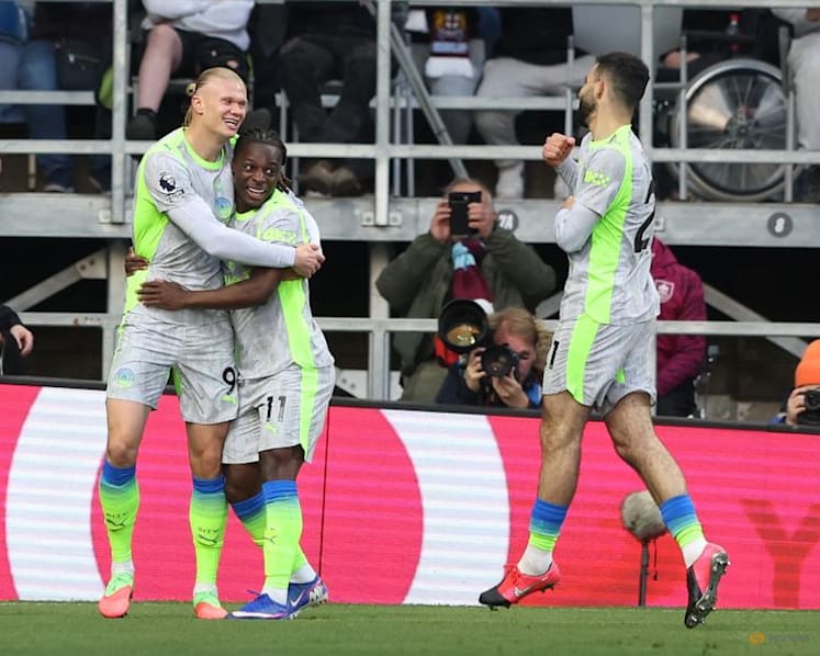 Man City go top and relegate Burnley with narrow Turf Moor win