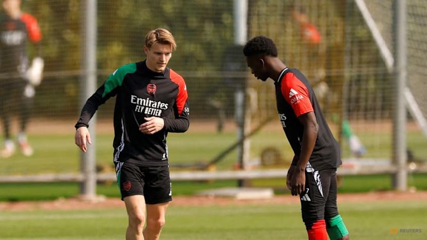 Arsenal's Odegaard and Saka face late fitness tests for Man City showdown