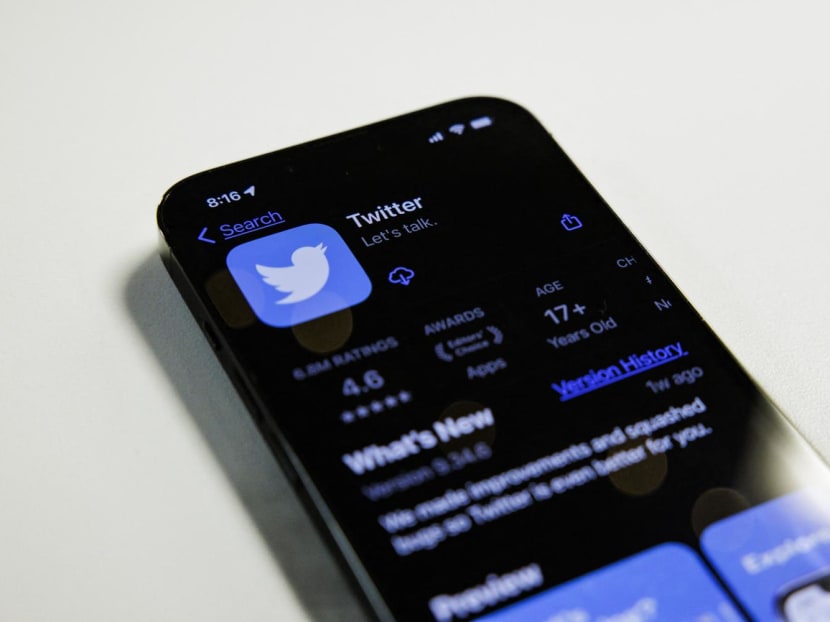 The Twitter app is seen in the Apple app store on an Apple iPhone 13 Pro in Washington, DC, on Nov 28, 2022.