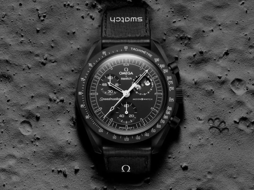 All-black version of the Snoopy MoonSwatch launching in Singapore on Apr 8