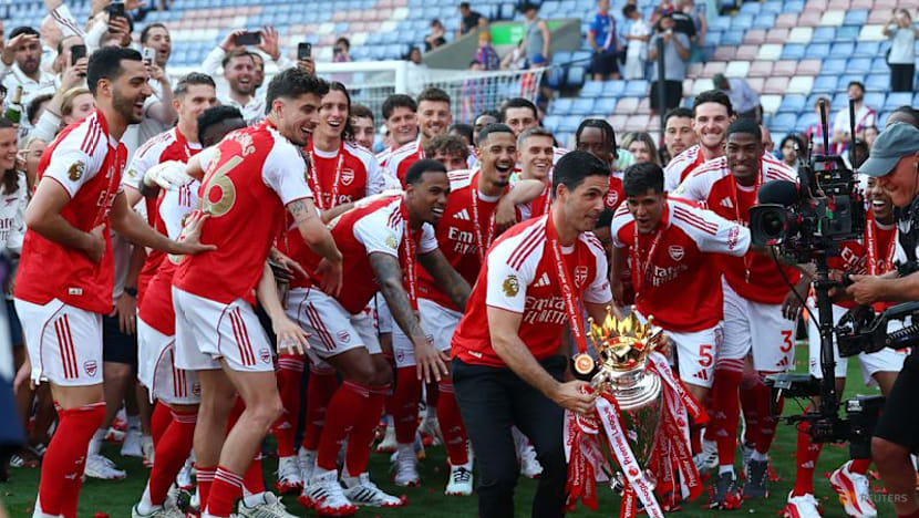 Champions Arsenal finish Premier League season on high with win at Palace -  CNA