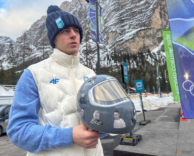 Skeleton-Ukraine's Heraskevych says he will compete in banned helmet, defying IOC