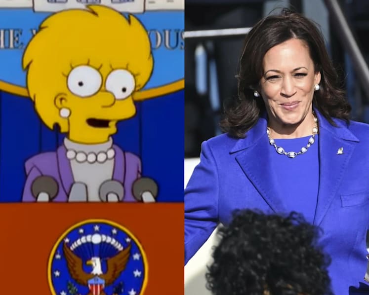 Did The Simpsons predict the future again? An episode from 2000 shows Lisa wearing outfit similar to Kamala Harris'