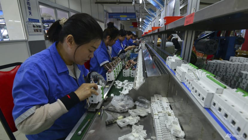 China factory output slows but consumption offers bright spot China factory output slows but consumption offers bright spot
