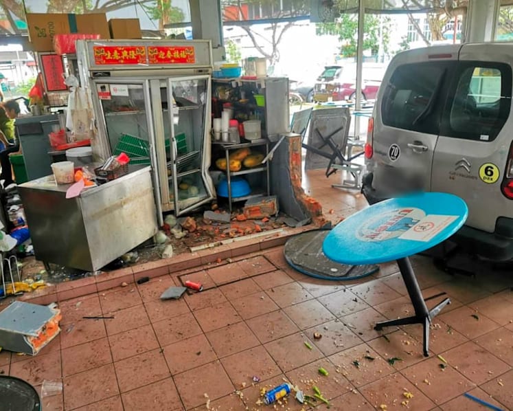 Van driver charged with injuring 3 people after allegedly reversing into crowded Tuas coffee shop