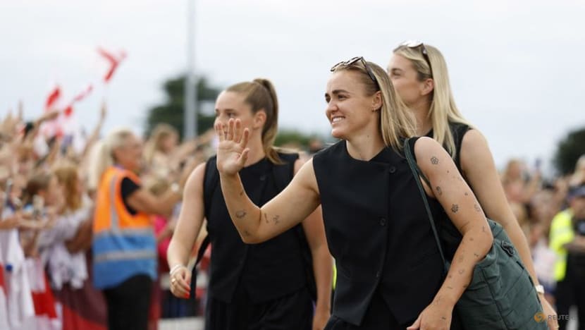 England women return home to heroes' welcome after Euro 2025 win