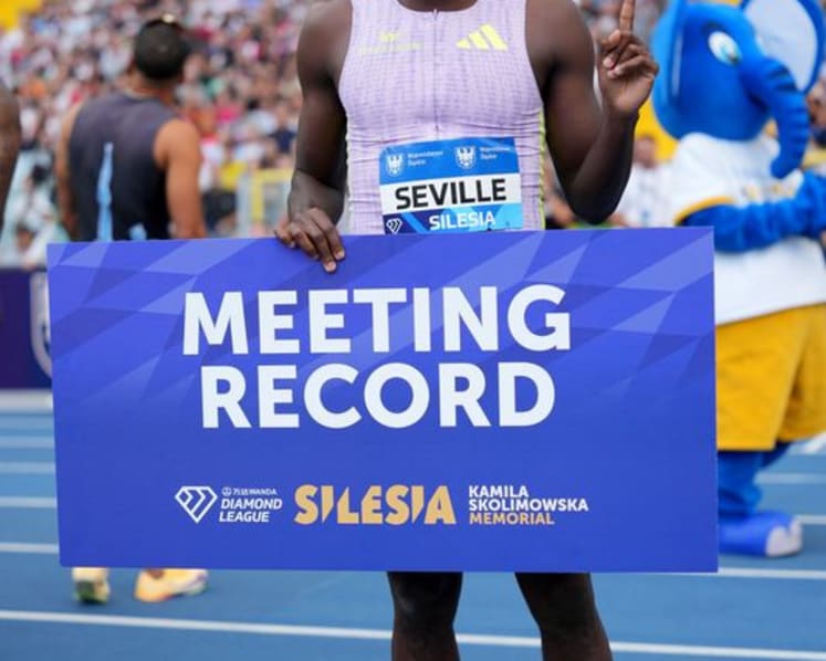 Jefferson-Wooden beats Alfred in Silesia, Seville takes men's sprint