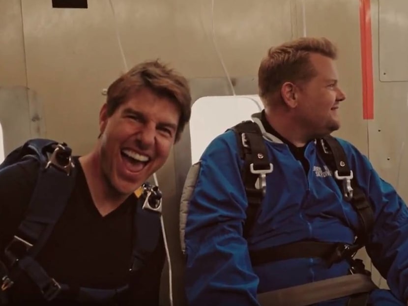 Watch Tom Cruise And James Corden Go Skydiving on ‘The Late Late Show’ 