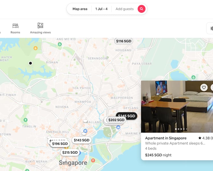 Airbnb hosts in Singapore still offering illegal short-term stays