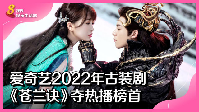爱奇艺2022年古装剧　《苍兰诀》夺热播榜首