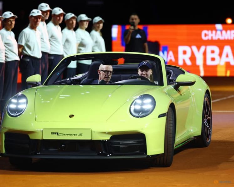 Rybakina beats Muchova to win Stuttgart crown - and a Porsche - for second time