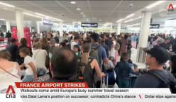France airport strikes: About 40% of flights serving Paris cancelled amid second day of protests 