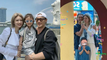 Raymond Lam Spotted At Haji Lane, Sentosa & Ben Yeo's Restaurant During Holiday With Wife And Daughter In SG