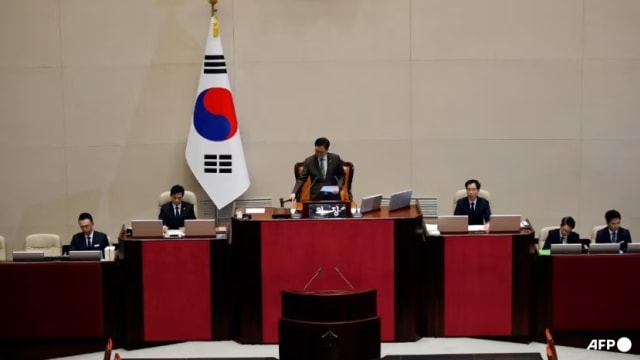 韩国国会开始针对尹锡悦的弹劾案 进行表决