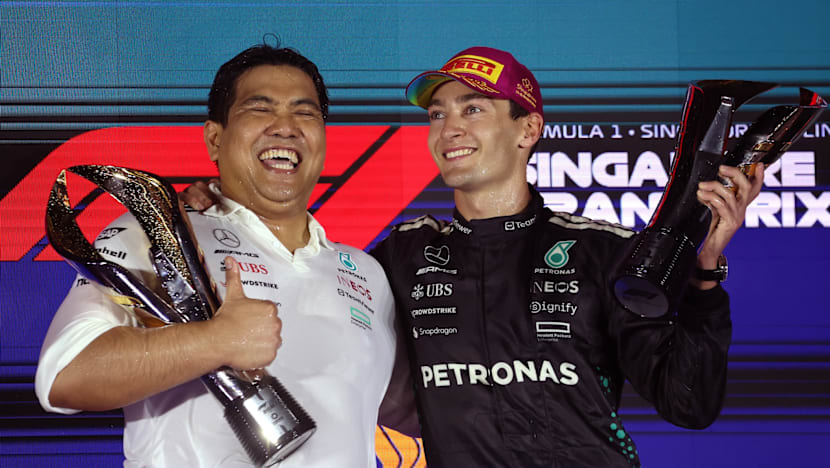 Petronas CEO apologises for ‘misplaced exuberance’ after backlash over champagne shower at Singapore Grand Prix