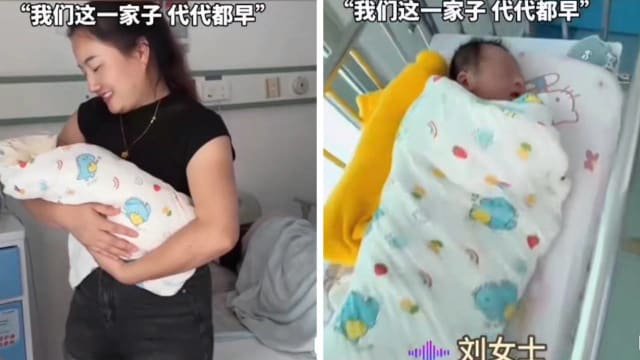36岁就已当奶奶抱孙 广东女子：我们家代代都早