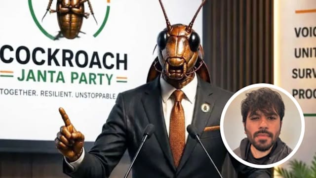 被法官称蟑螂 印度年轻人设蟑螂人民党吸粉千万
