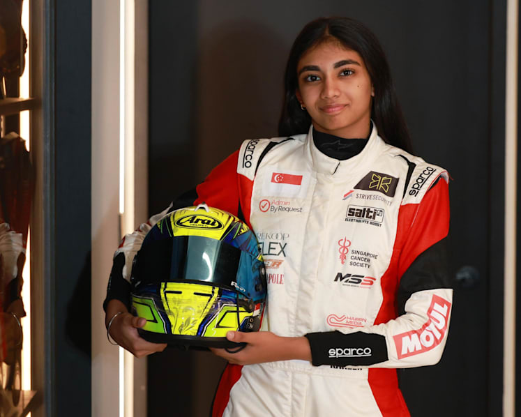 She juggles homework and fast cars. This 15-year-old is Singapore's first female Formula 4 driver