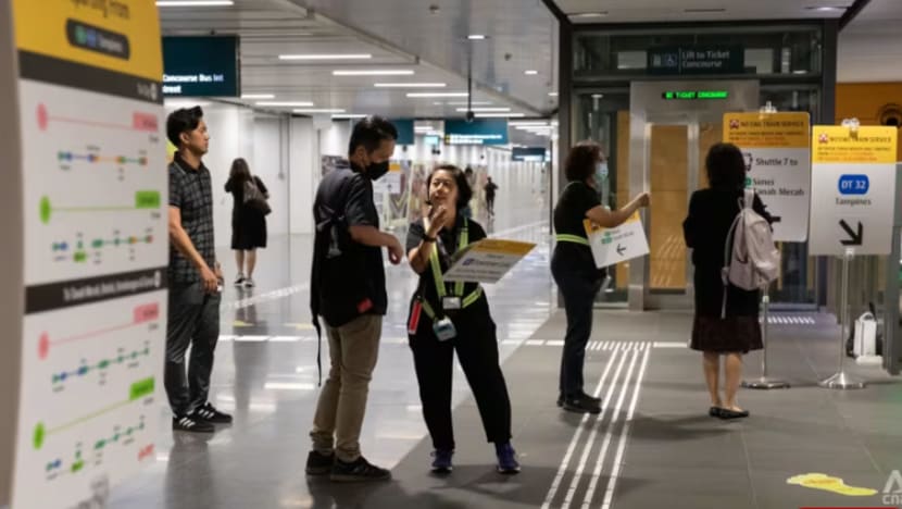 Khidmat kereta api antara stesen MRT Tanah Merah-Tampines diteruskan pada Selasa Khidmat kereta api antara stesen MRT Tanah Merah-Tampines diteruskan pada Selasa