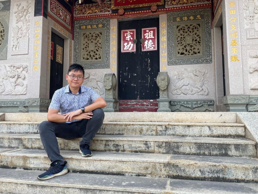 The author, Charles Phang, poses for a photo on the steps of his ancestral home in the Taiwanese county of Kinmen. The author, Charles Phang, poses for a photo on the steps of his ancestral home in the Taiwanese county of Kinmen.