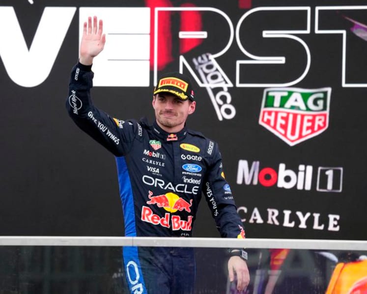 Verstappen happy to be on podium again but rails against F1 rules