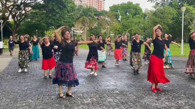 理解问答：30名乐龄妇女组成舞蹈团