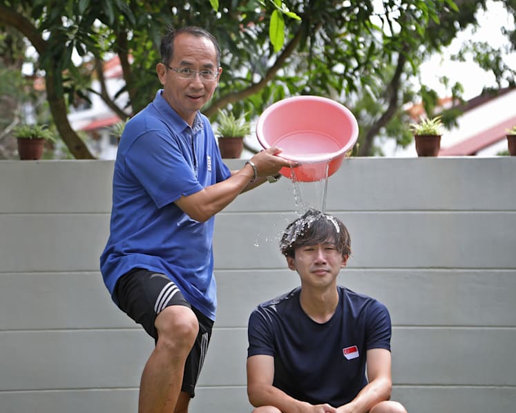 National athlete Ng Ming Wei and dad are serious about making TikTok prank videos together