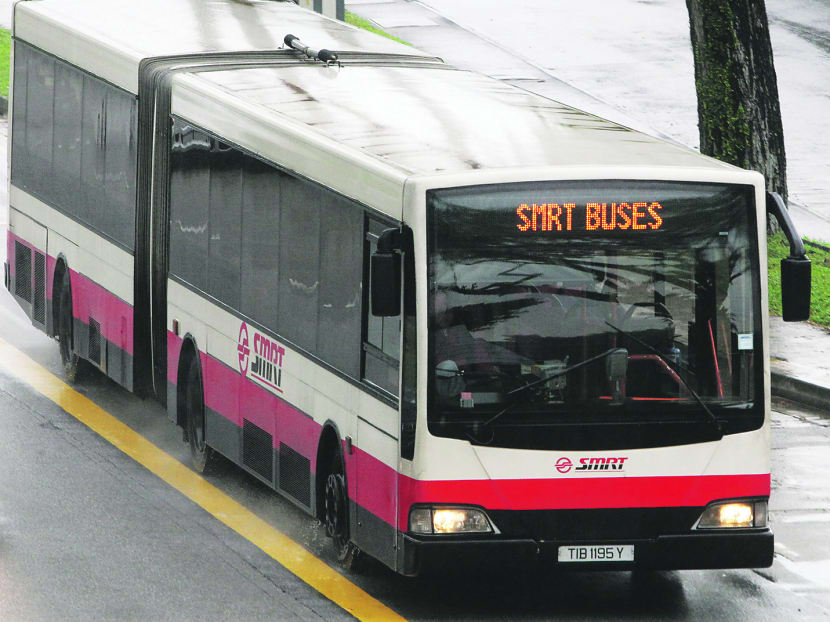 According to the PTC, SMRT failed to ensure that 15 services departed the bus interchanges and terminals not more than five minutes from its scheduled headway in November last year. Today file photo