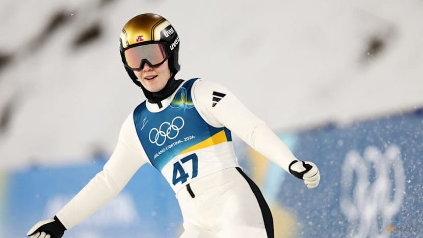 Ski jumping-Norway's Stroem wins second gold in women's large hill individual event