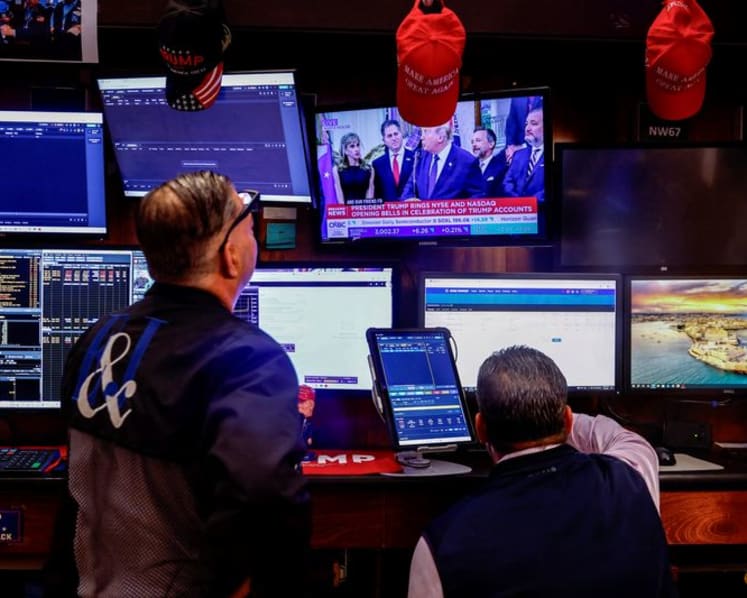 Wall Street climbs, oil slides as investors bet on AI growth over Middle East tensions