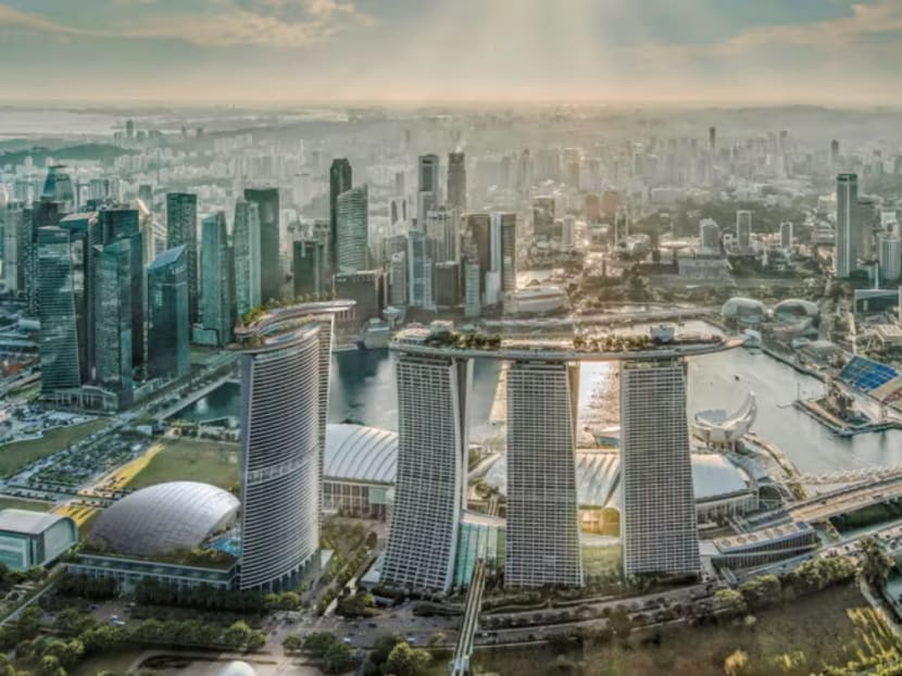 An artist's impression of Marina Bay Sands' fourth tower.