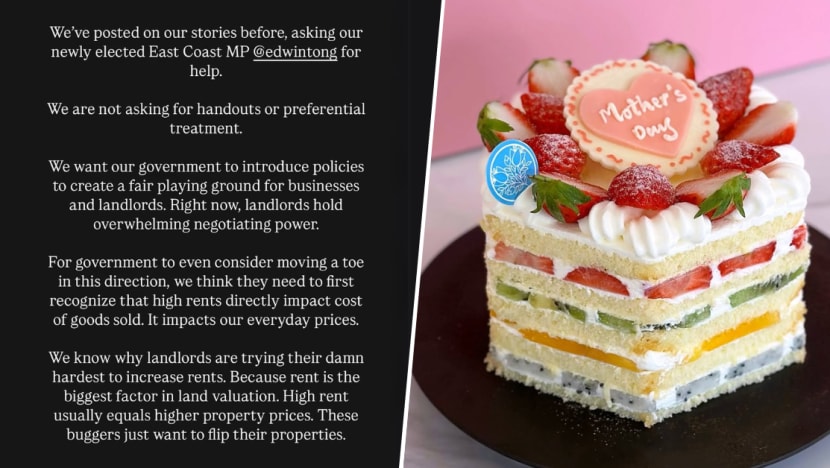 Flor Patisserie's Boss Appeals To Government To Curb Rising Shop Rents After 57% Rental Hike At Siglap Outlet Flor Patisserie's Boss Appeals To Government To Curb Rising Shop Rents After 57% Rental Hike At Siglap Outlet