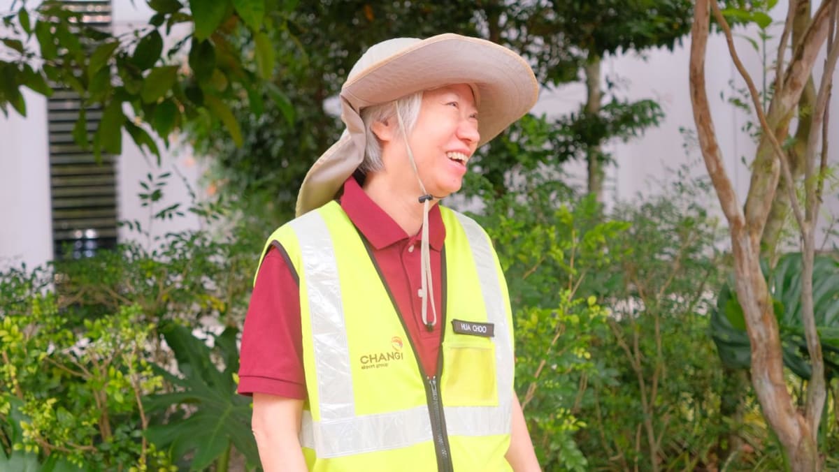 Meet the 66-year-old woman who's been nurturing Changi Airport's outdoor plants and trees for 44 years