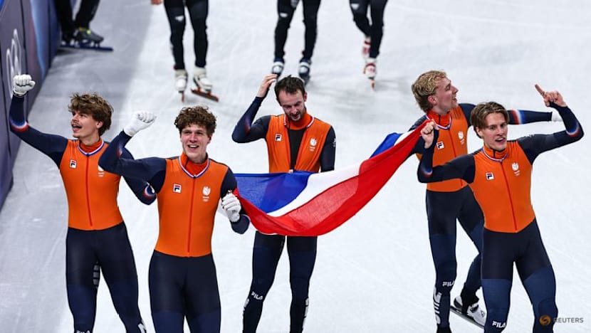 Short track-Dutch underline dominance with men's 5,000m relay gold