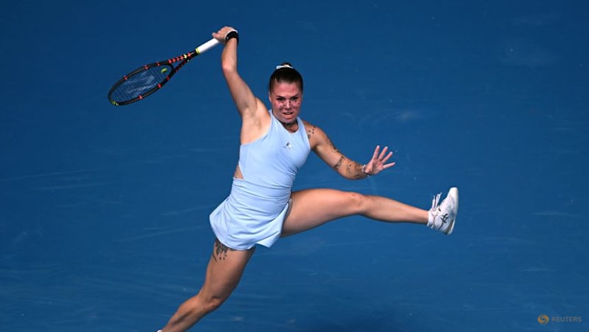 Ukraine's Oliynykova finds joy in Grand Slam debut despite first-round loss